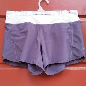 Lululemon speed shorts